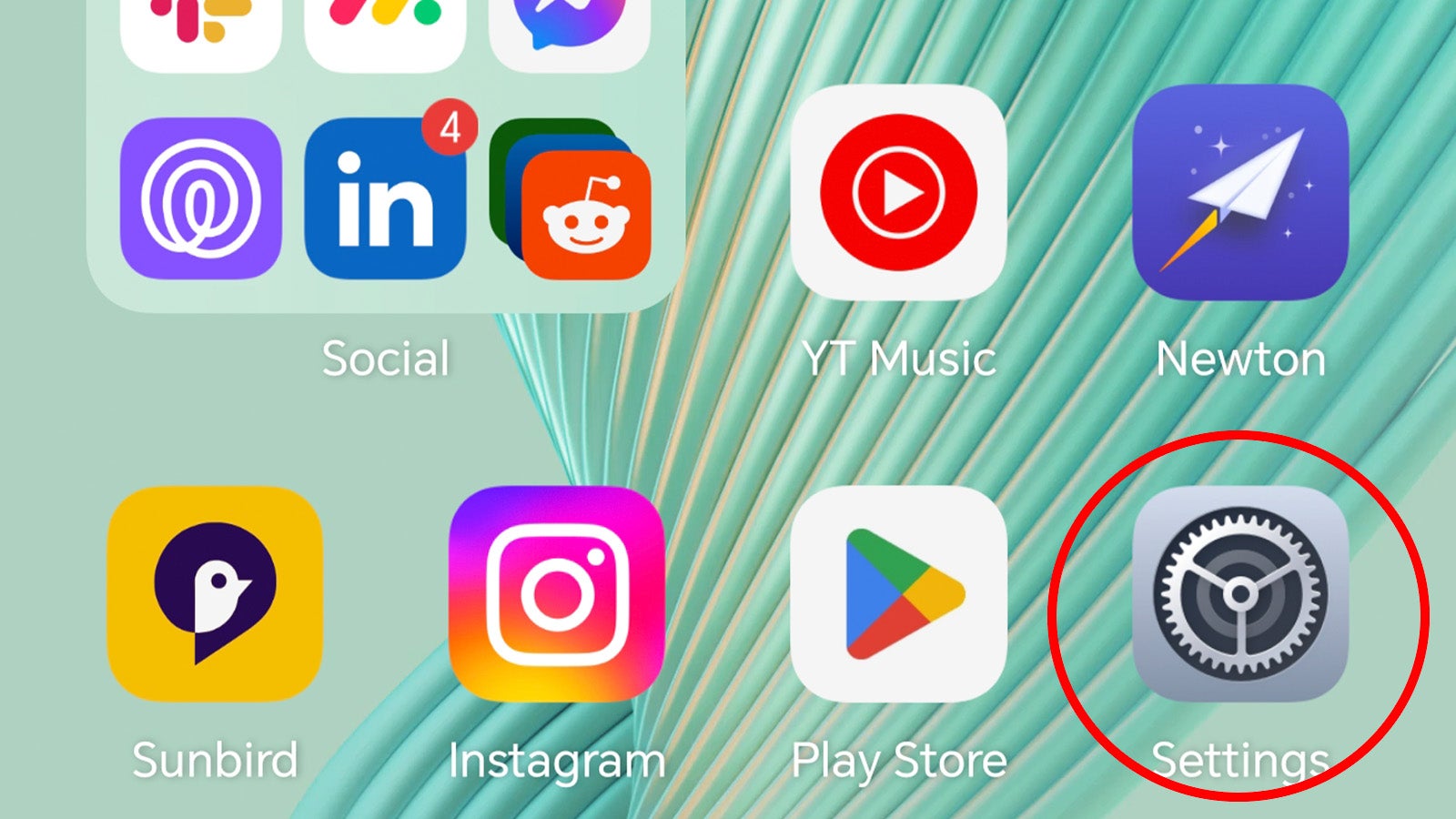 Icona dell'app Impostazioni Android