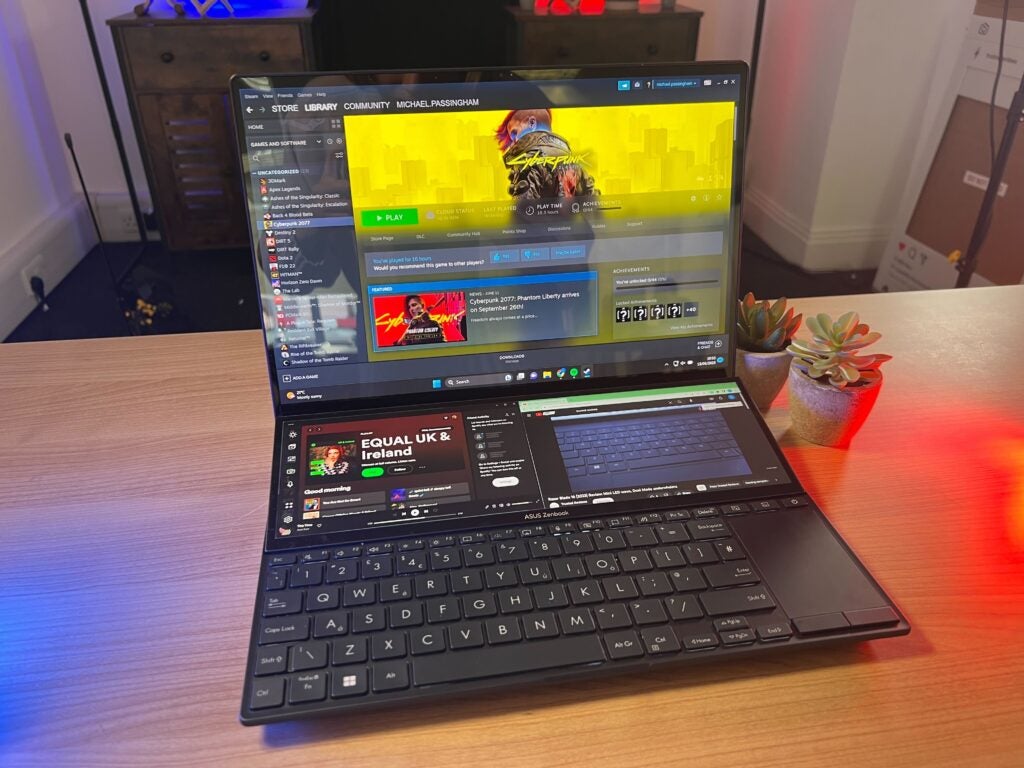 Games on Zenbook Pro 14 Duo OLED