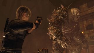 One of Resident Evil 4's many boss battles