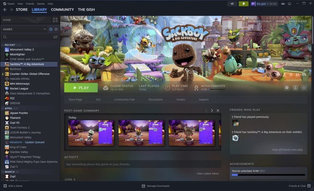 Steam UI overhaul refreshed front page
