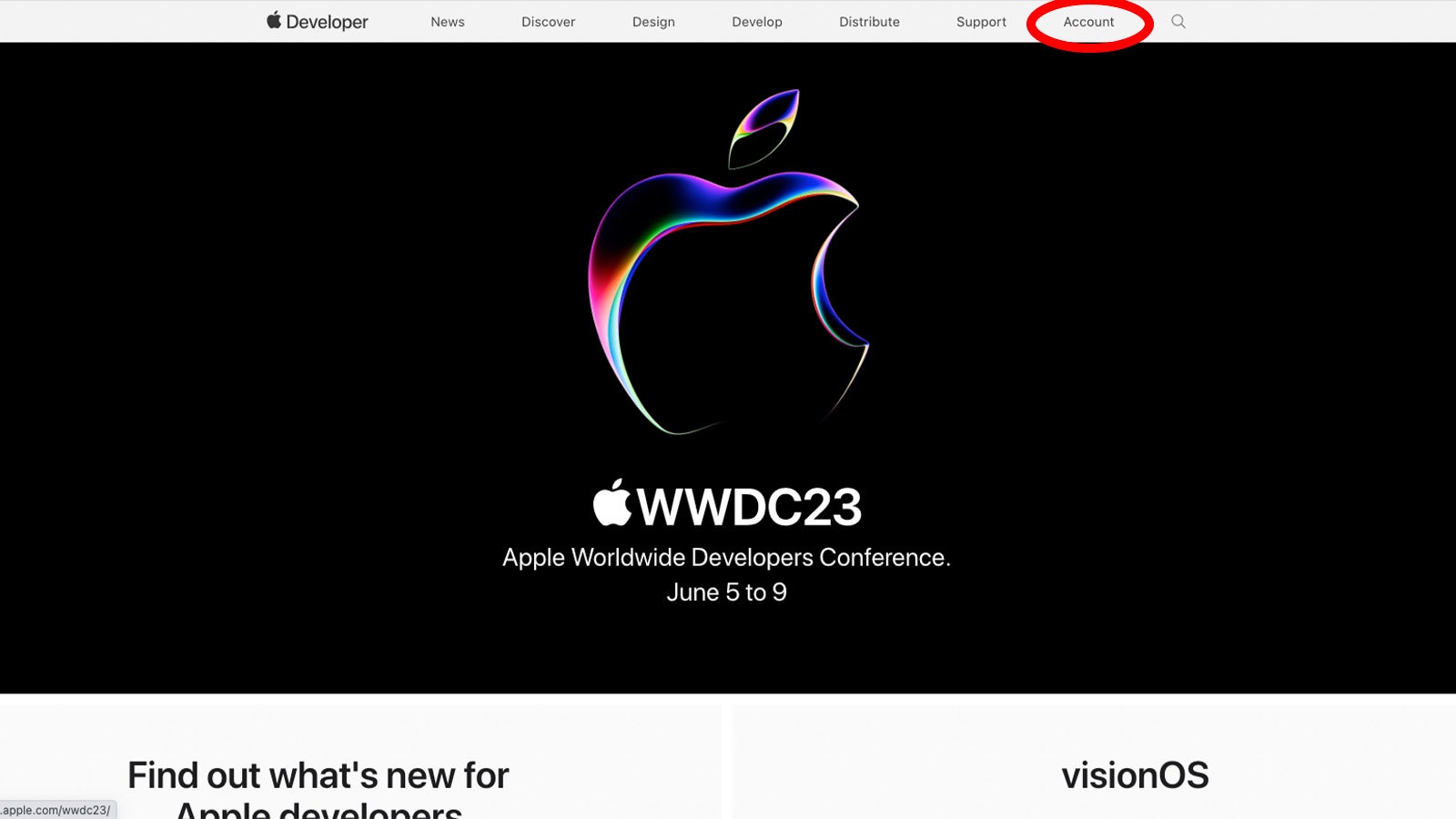 Apple Developer website