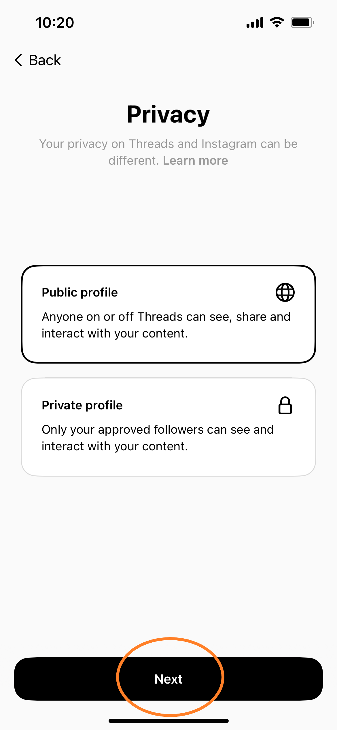 Instagramのスレッドを登録してダウンロードする方法