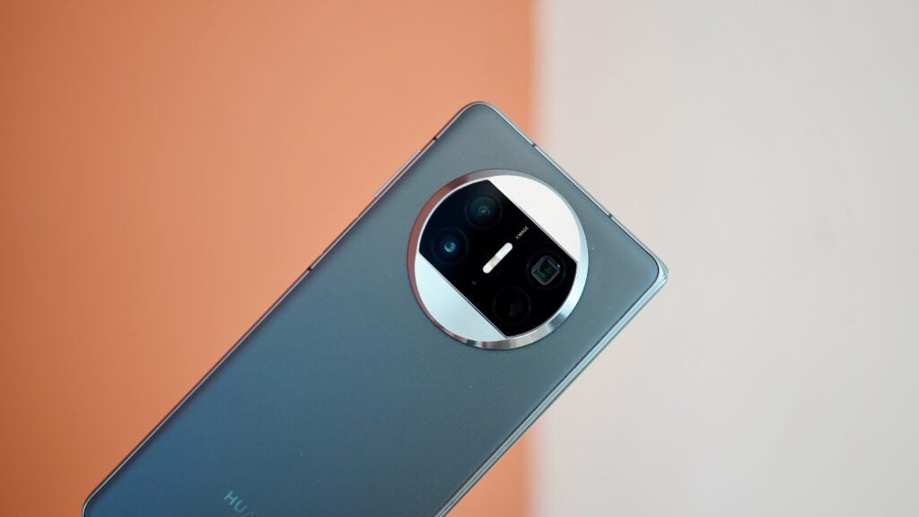 Close up of the Huawei Mate X3 rear camera system