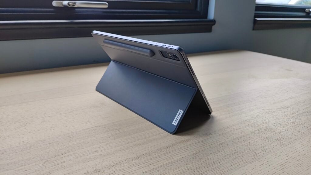 Lenovo Tab P11 Pro Gen 2 rear with case attached 