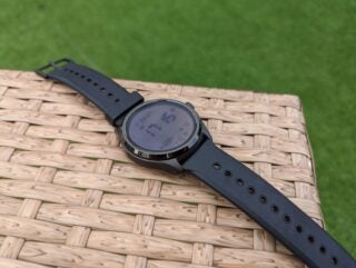 The TicWatch Pro 5 comes with a silicone watch strap