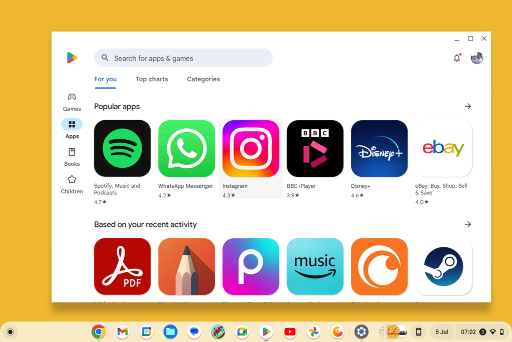 ChromeOS App Store