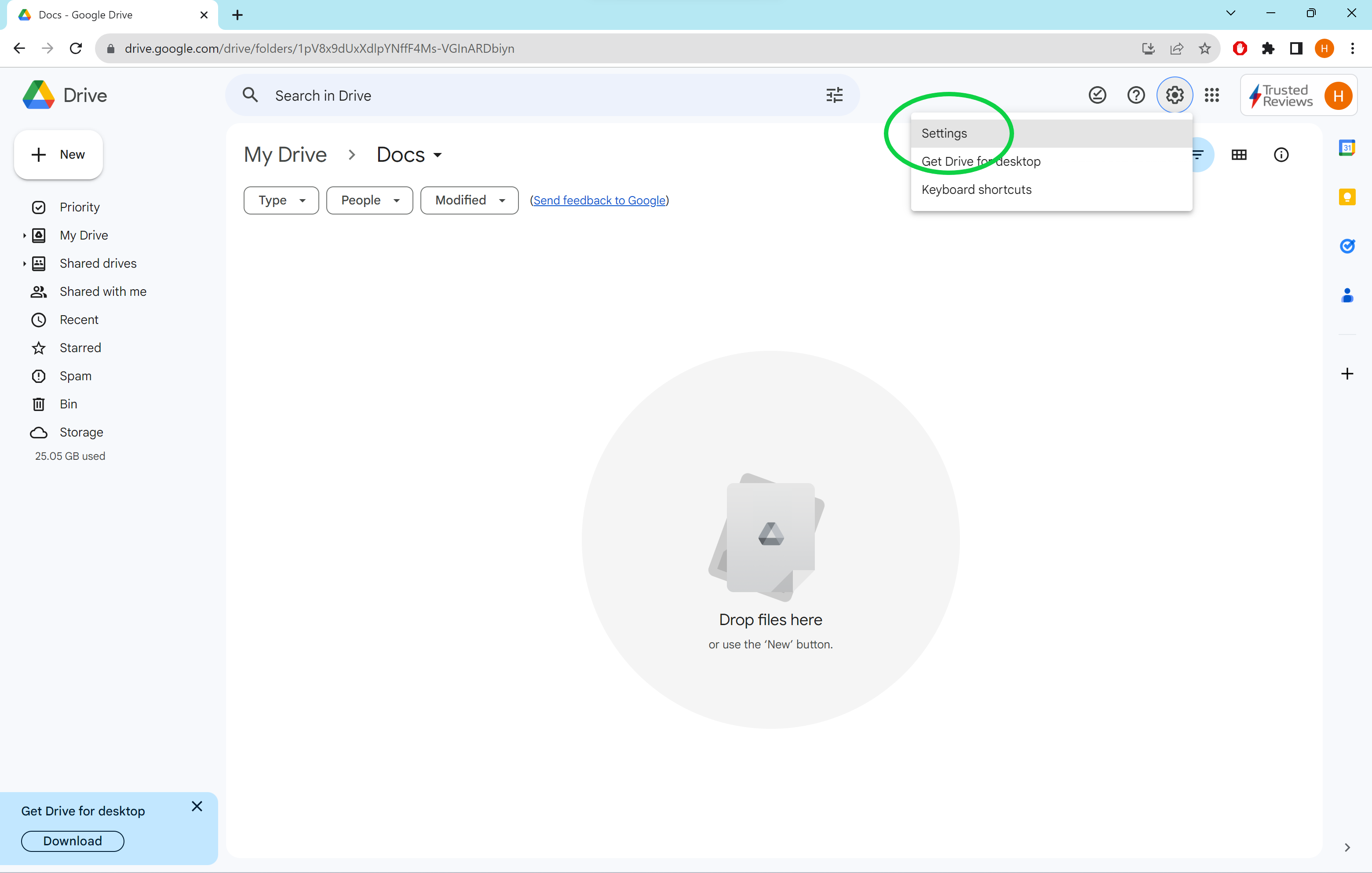 How to set Google Docs to offline mode