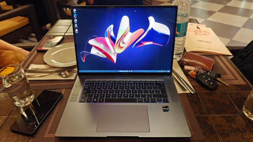 Huawei Matebook 16s (2023) on a table