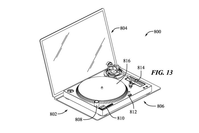 Modular MacBook with a record player