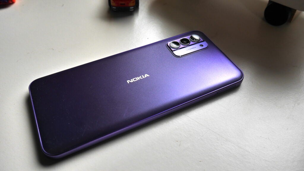 Nokia G42 5G face-down on a table