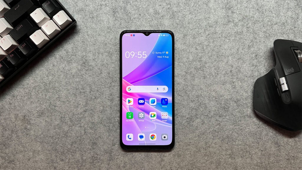Oppo A78 5G on a desk