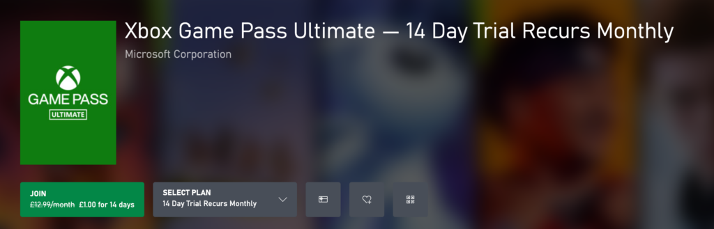 Game Pass Ultimate 14 days