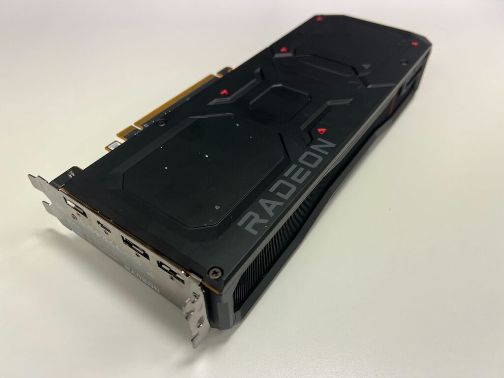 Ports on the side of the AMD Radeon RX 7900 XT