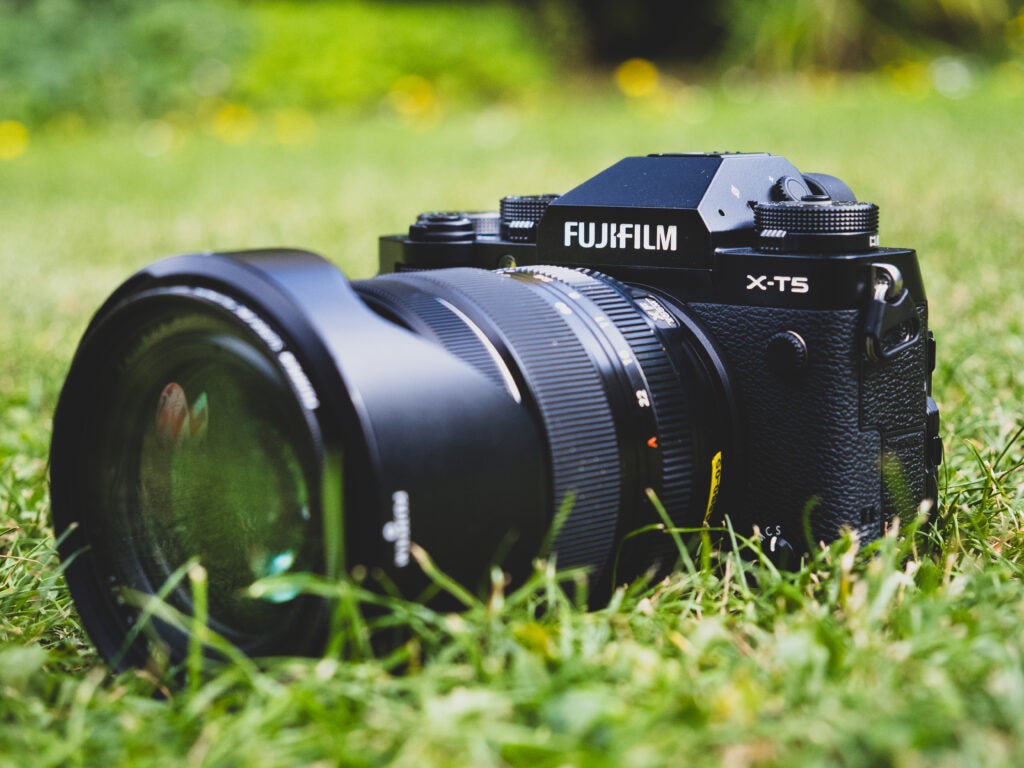 Fujifilm X-T5 on grass