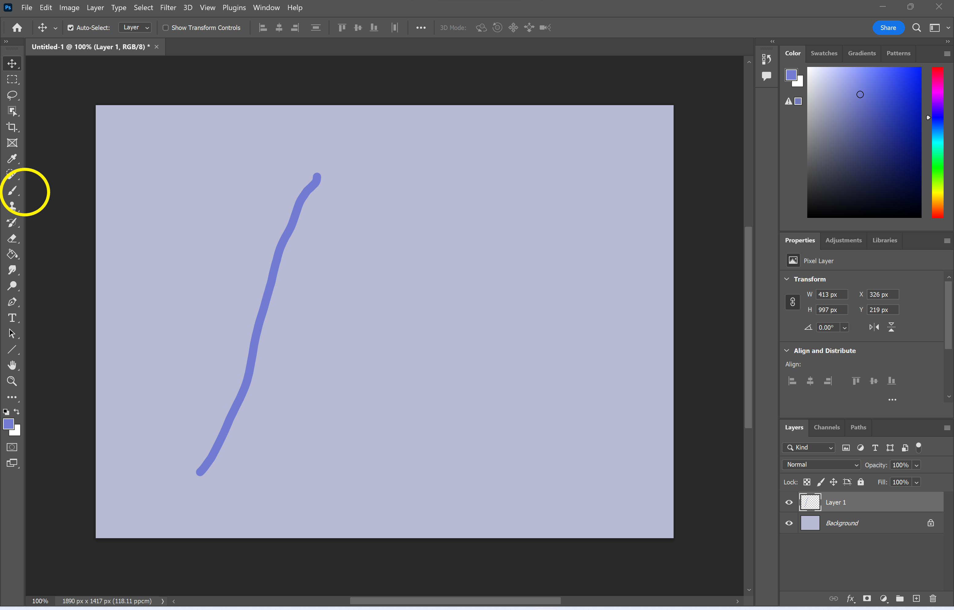How to draw smooth lines in Photoshop