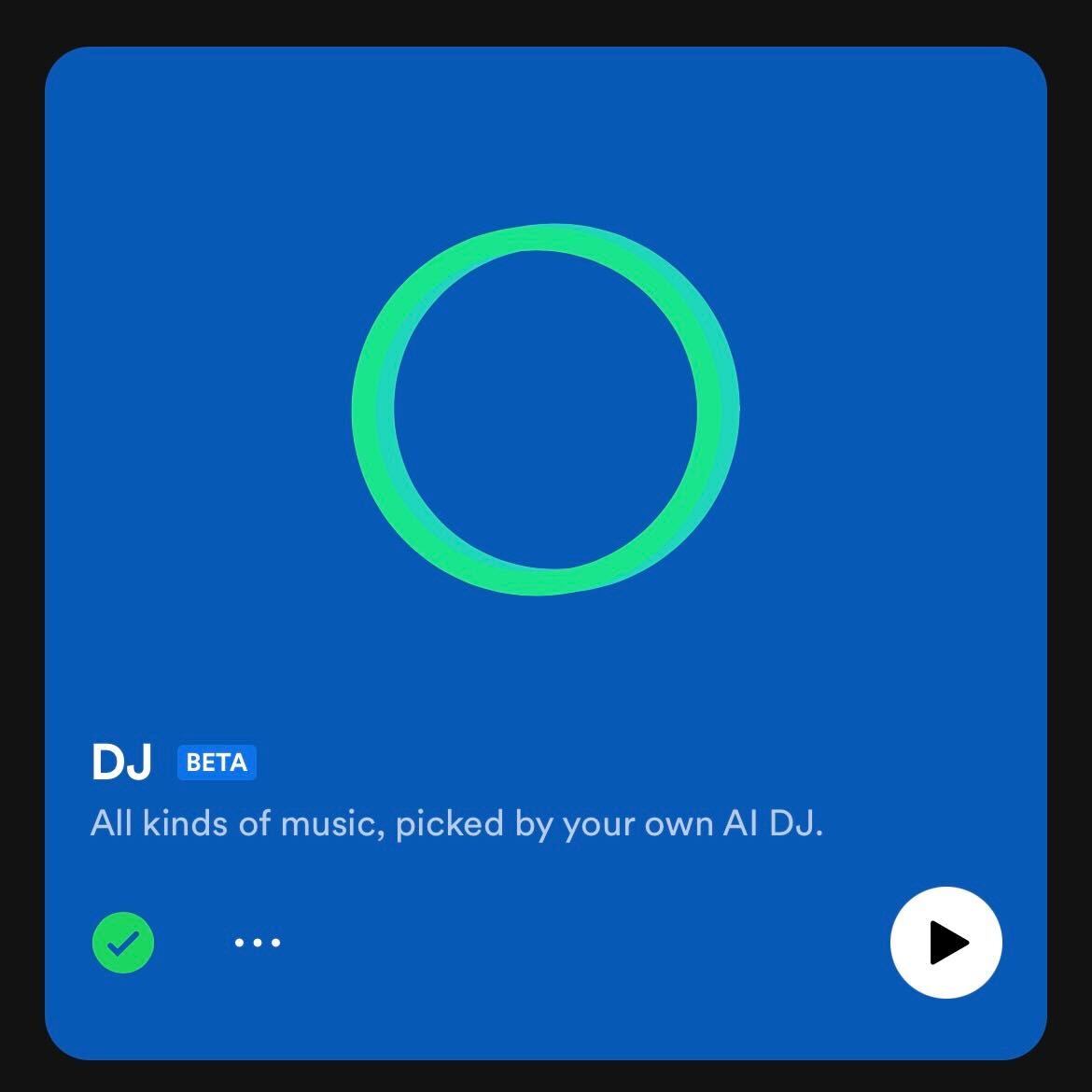 Tap on the Spotify AI DJ