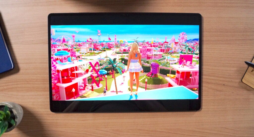 Barbie trailer on the Samsung Galaxy Tab S9 Ultra