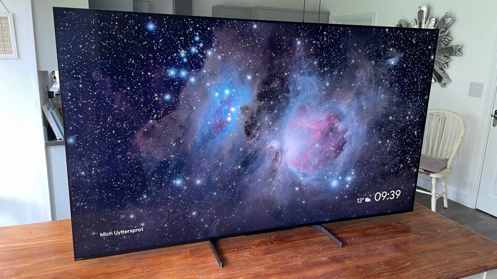 The Sony 65X95L's Google TV smart system features a selection of screen savers you can use to replace a blank screen when you're not watching the TV.