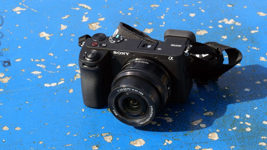 Sony A6700 viewed from above
