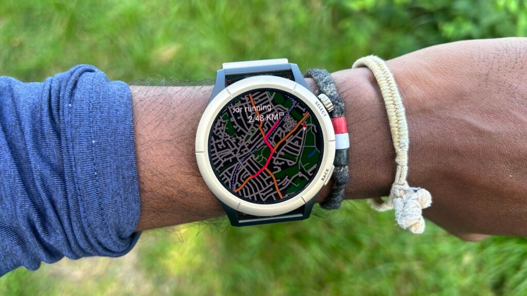 Amazfit Cheetah Pro mapped out jogging