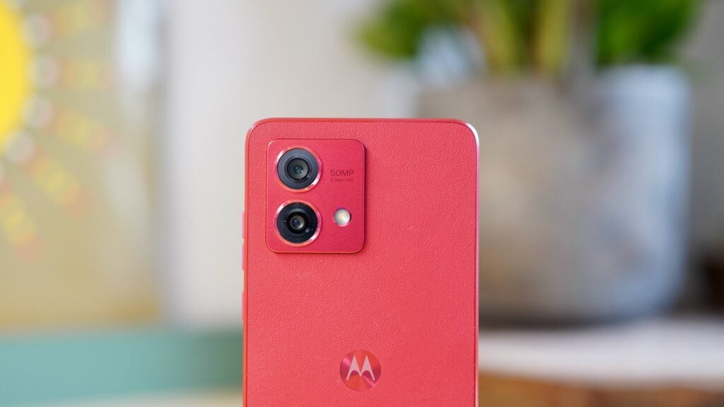 Moto G84 5G close-up of camera