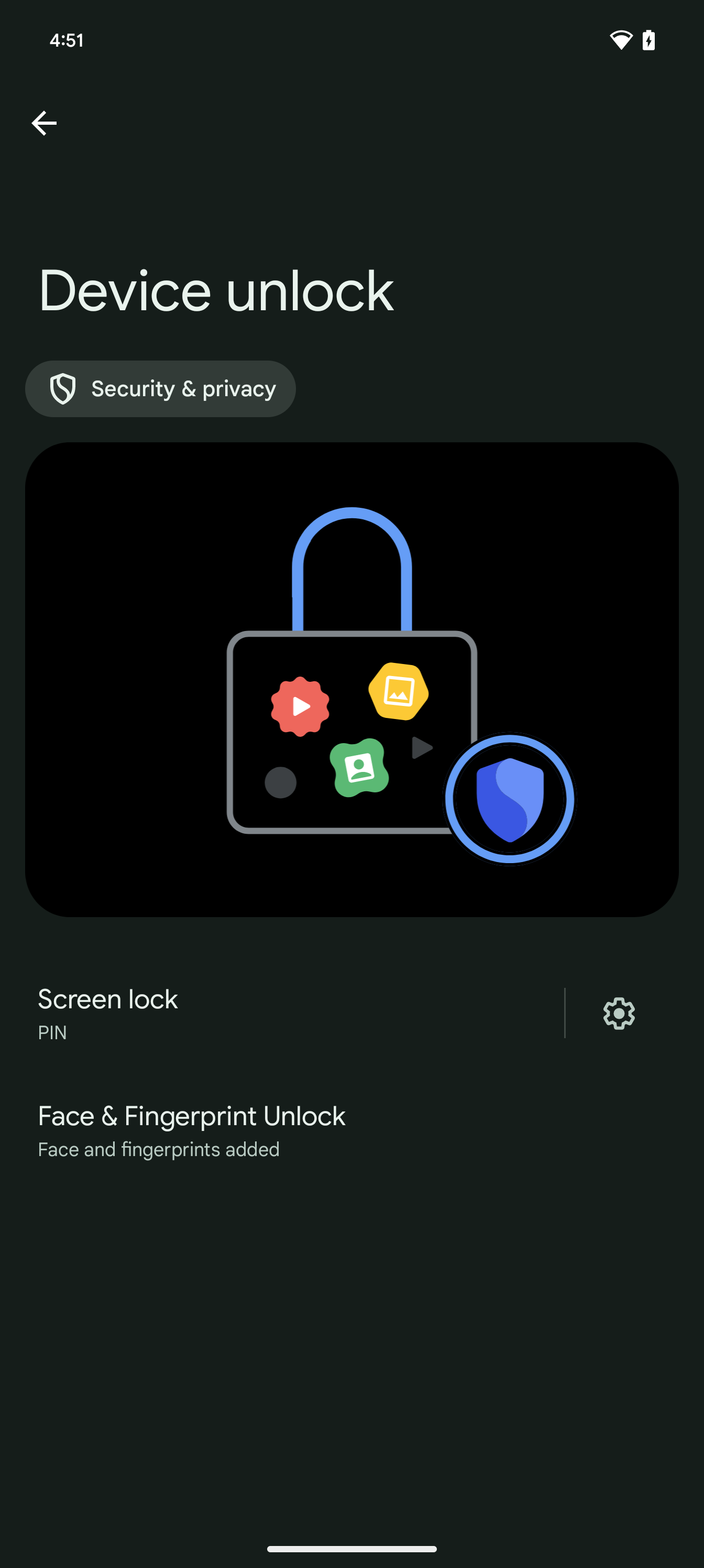 step 6 face and fingerprint unlock