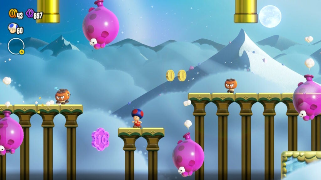 Floating enemies in Super Mario Bros. Wonder 