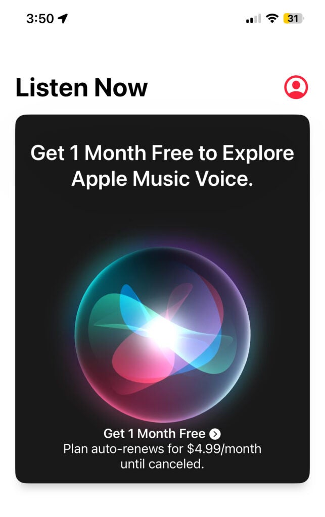apple music voice banner