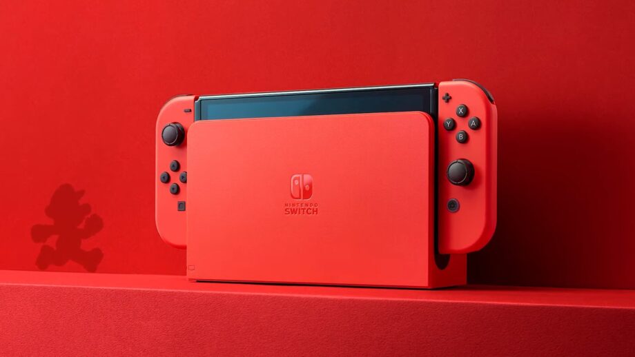 Switch OLED Mario Red