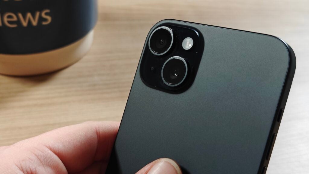 Rear cameras of the iPhone 15 Plus