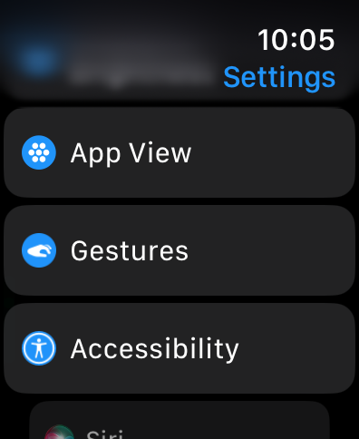 Find the Gesture option