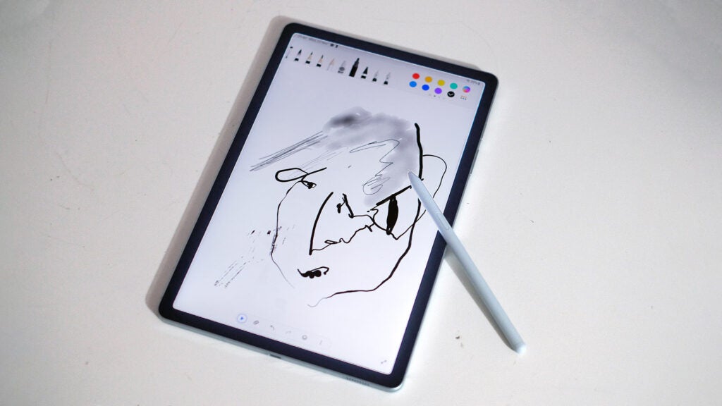 Doodling on the Galaxy Tab S9 FE