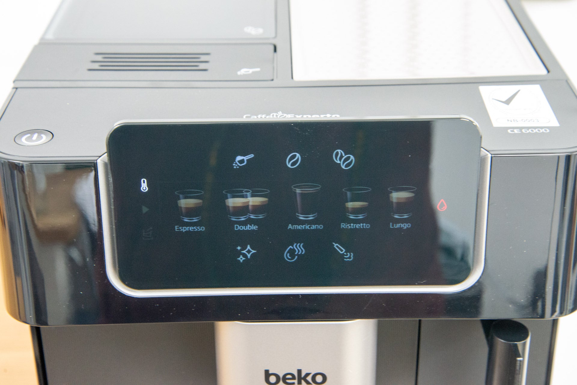 Beko CaffeExperto Bean To Cup Coffee Machine Steam Wand controls