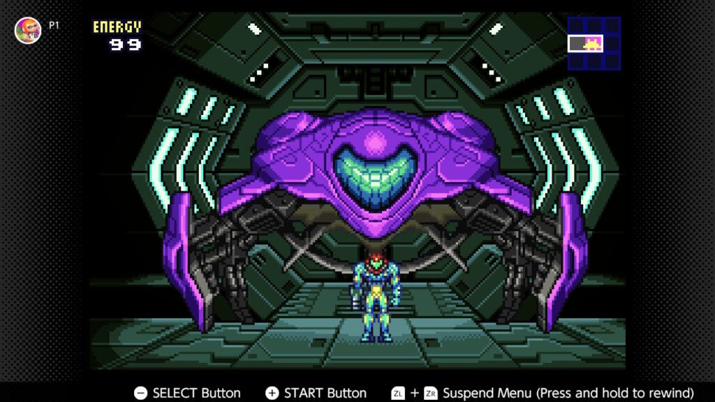 Screenshot of Metroid when playing Nintendo Switch Online + Expansion Pack