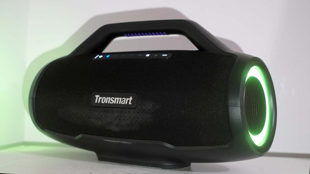 Tronsmart Bang Max portable speaker with LED lights.