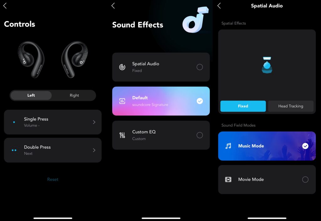 Soundcore AeroFit Pro companion app