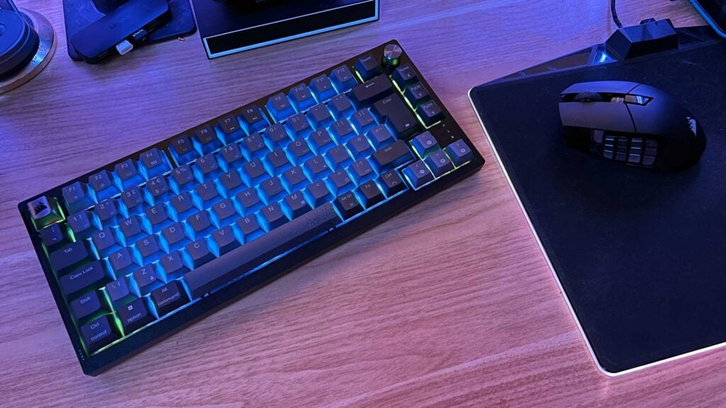 The Corsair K65 Plus Wireless with other Corsair peripherals.