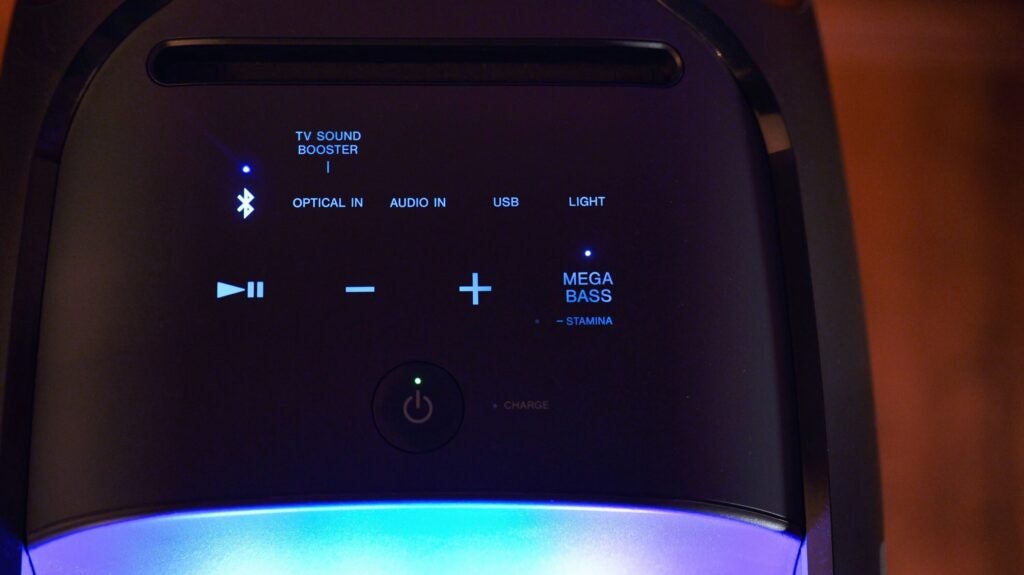 Sony SRS-XV800 onboard controls