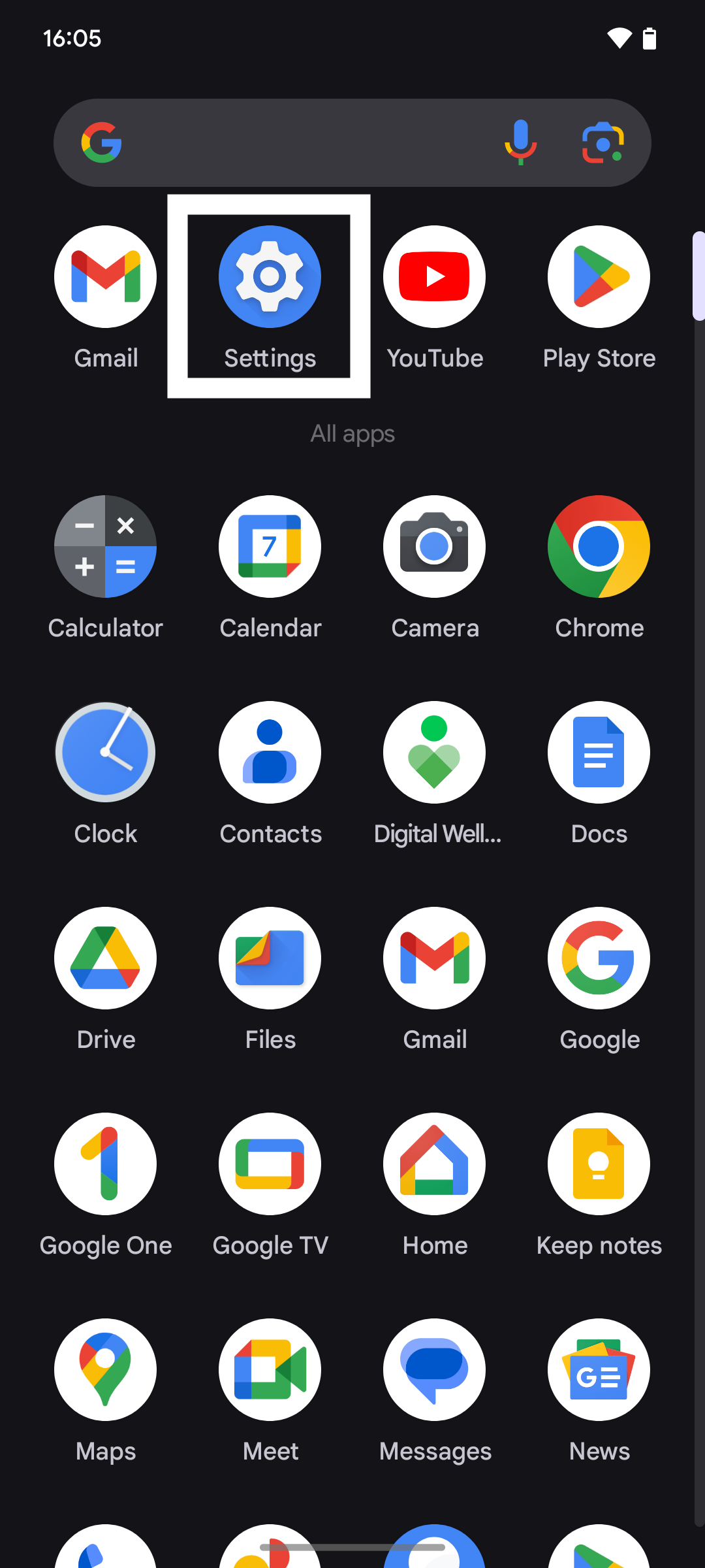 Android App Library screen shot