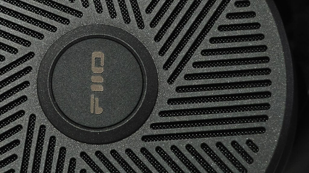 Close-up of FiiO drivers and open-backed grille