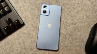 Rear of the Motorola Moto G34 5G