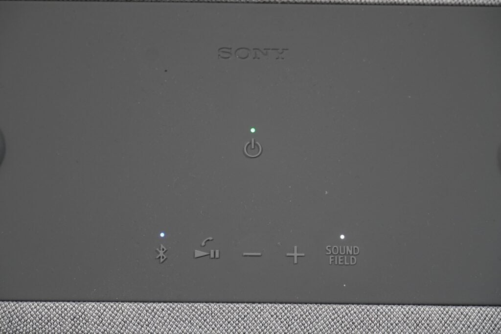 Sony HT-AX7 onboard buttons