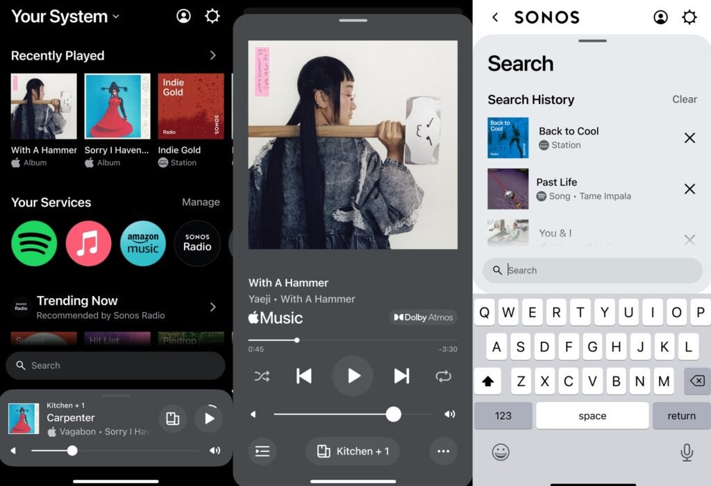 Neues Neudesign der Sonos S2-App