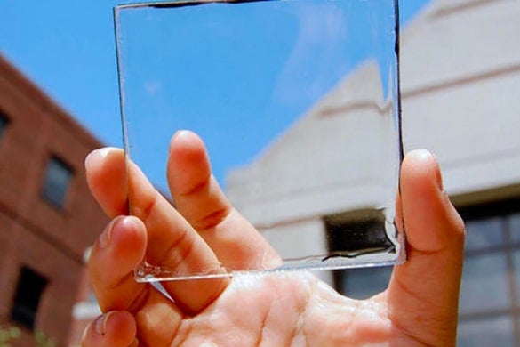 Holding up solar glass